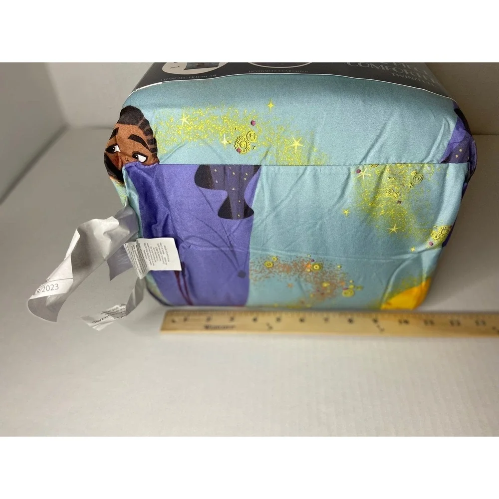 Disney Wish‎ Asha Twin Full Reversible Comforter Pillowcase Bedding Set